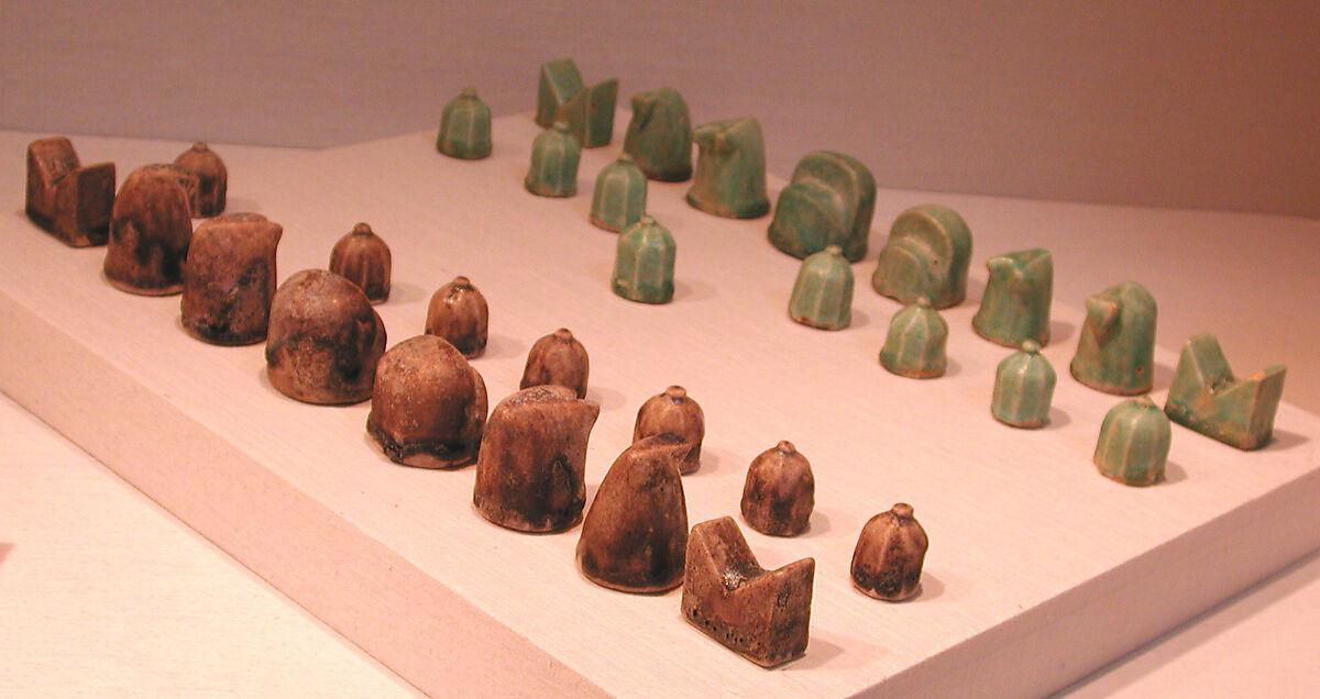 Chess Piece, Pawn, Earthenware; glazed