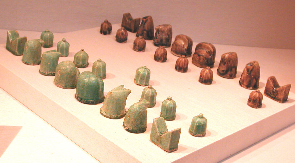 Chess Piece, Pawn, Earthenware; glazed