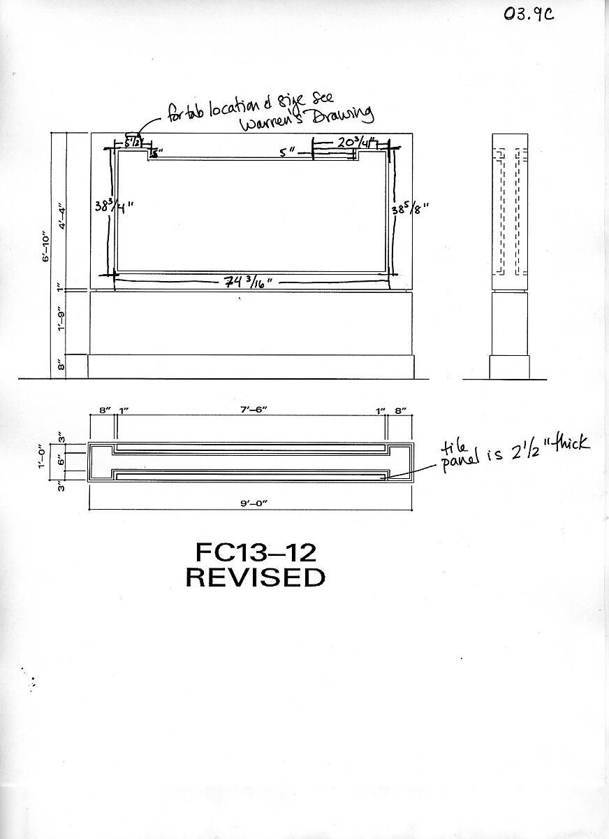 Garden Gathering, Stonepaste; painted and polychrome glazed (cuerda seca technique)