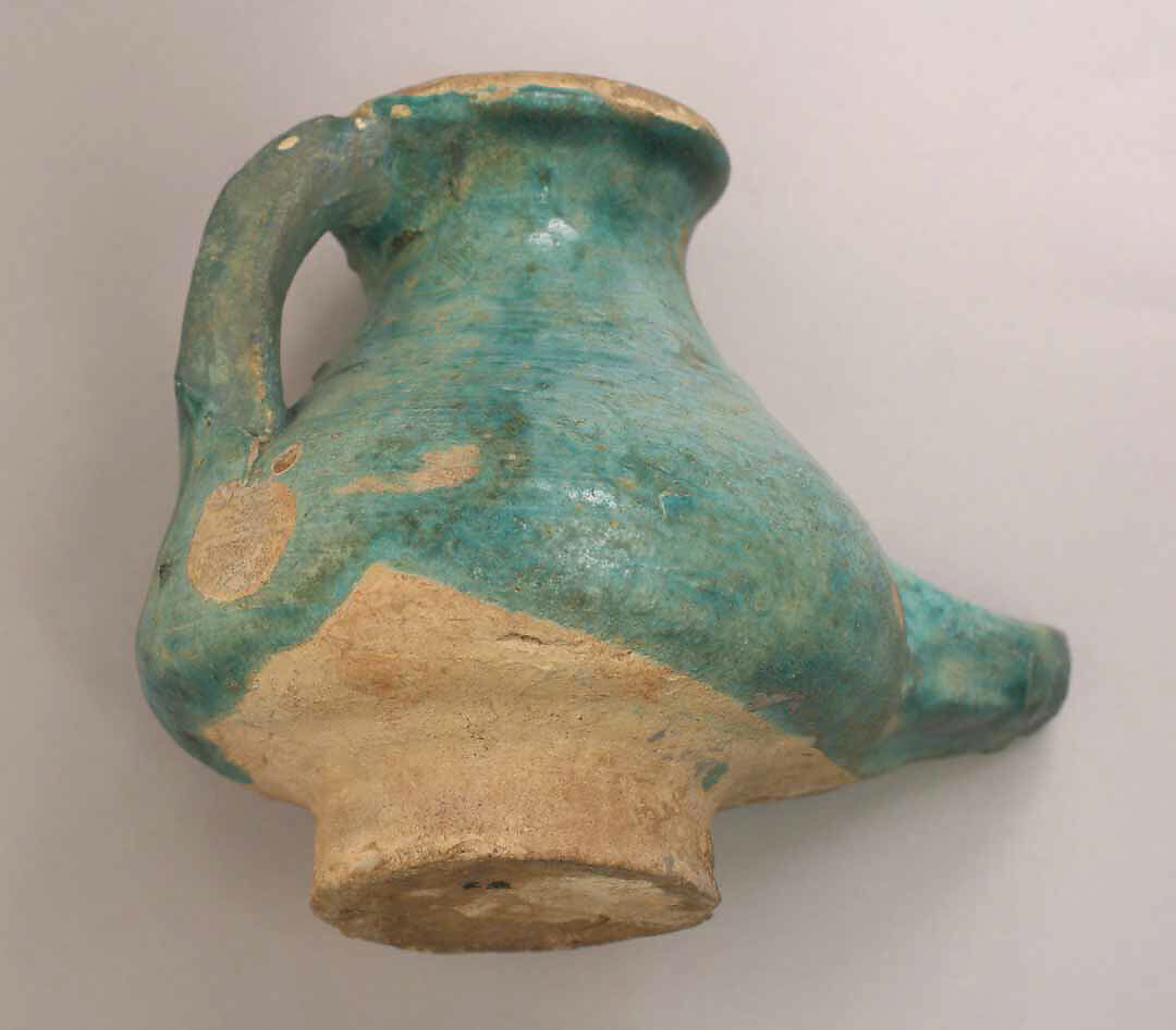 Lamp, Earthenware; glazed