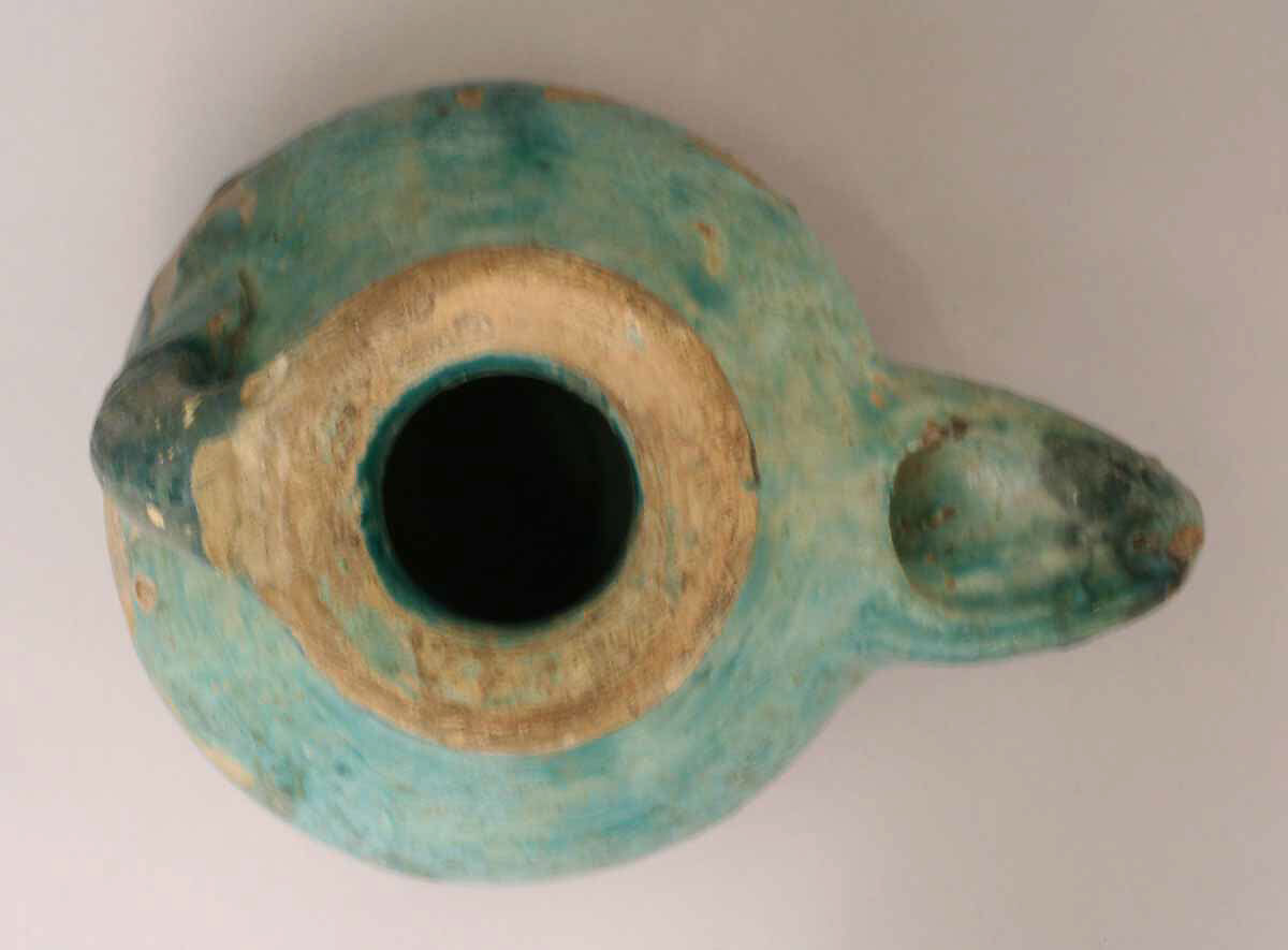 Lamp, Earthenware; glazed