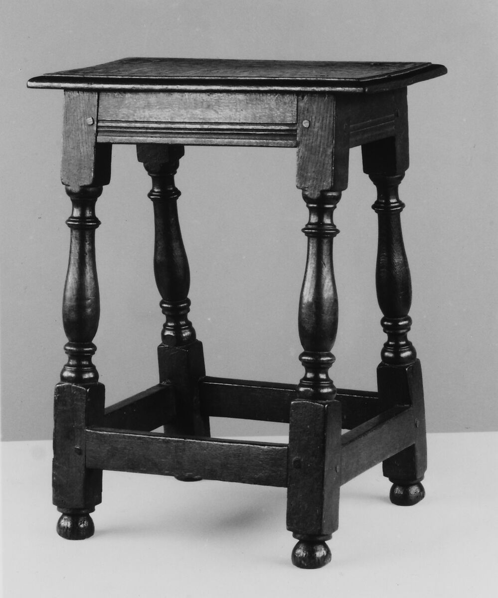 Joint stool, White oak, British 