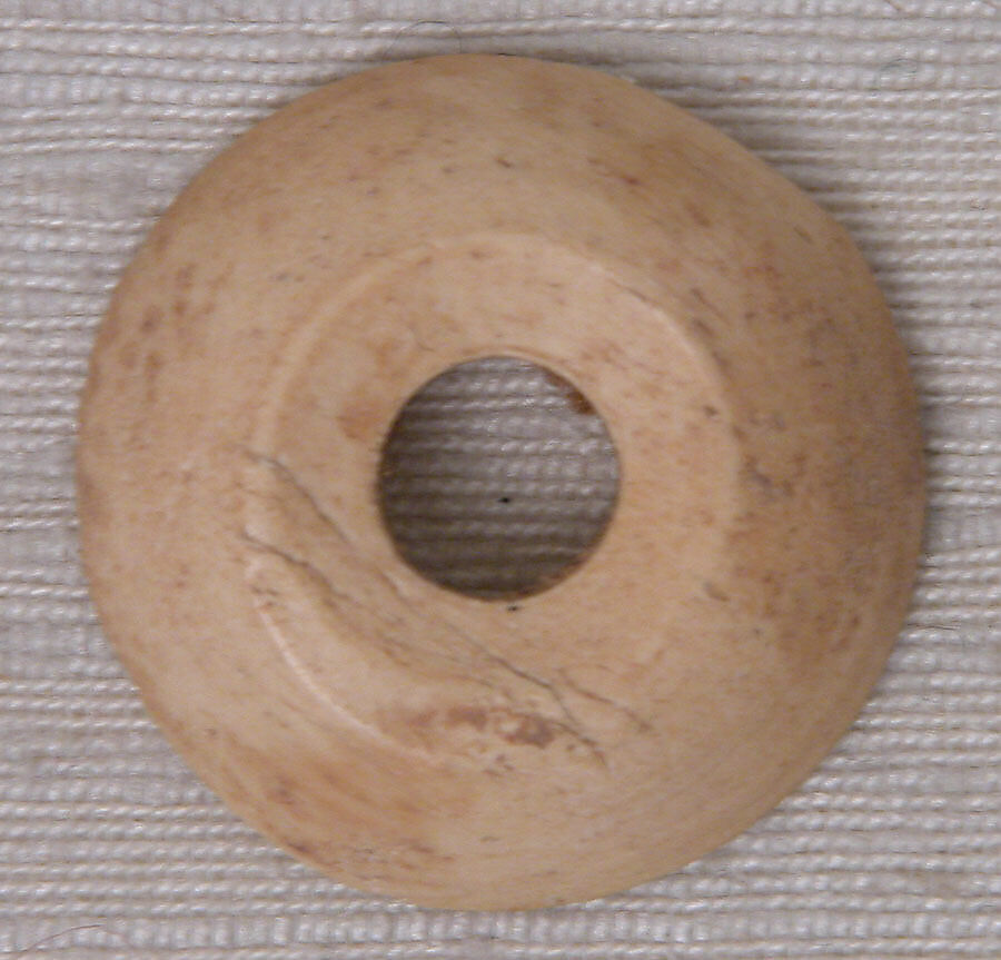 Button or Bead, Ivory or bone; carved and incised
