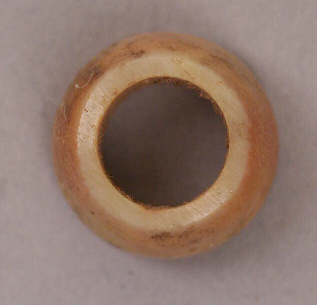 Button or Bead, Bone; tinted 