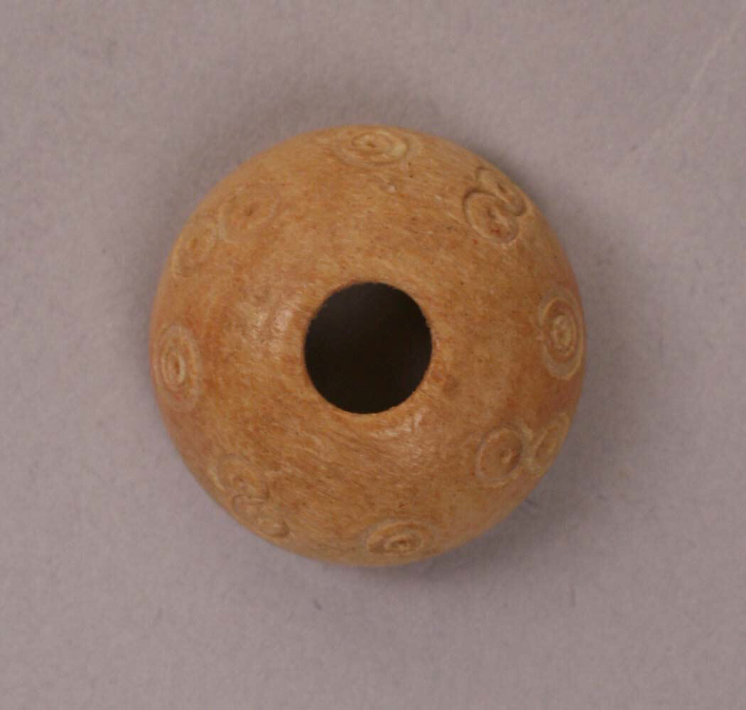 Button or Bead, Bone; incised 