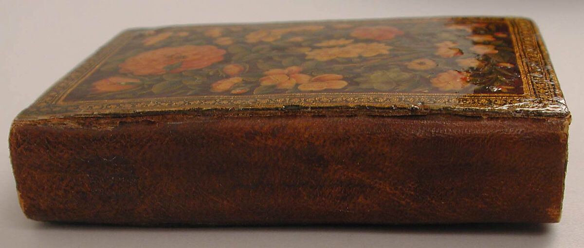 Qur'an Manuscript with Lacquer Binding, Manuscript: Ink, opaque watercolor, and gold on paper
Binding: pasteboard; painted and lacquered