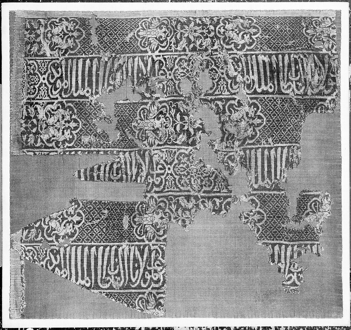 Fragment of a Coat, Silk; double weave