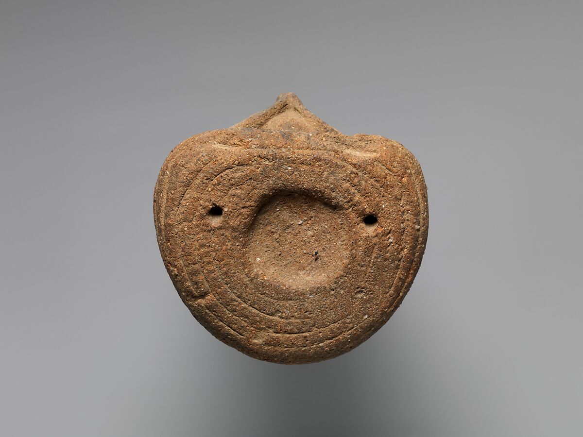 Head of a Clay Figure (Dogū), Earthenware with incised decoration, Japan