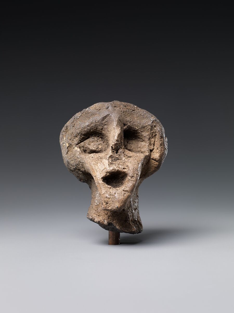 Head of a Clay Figure (Dogū), Earthenware, Japan 