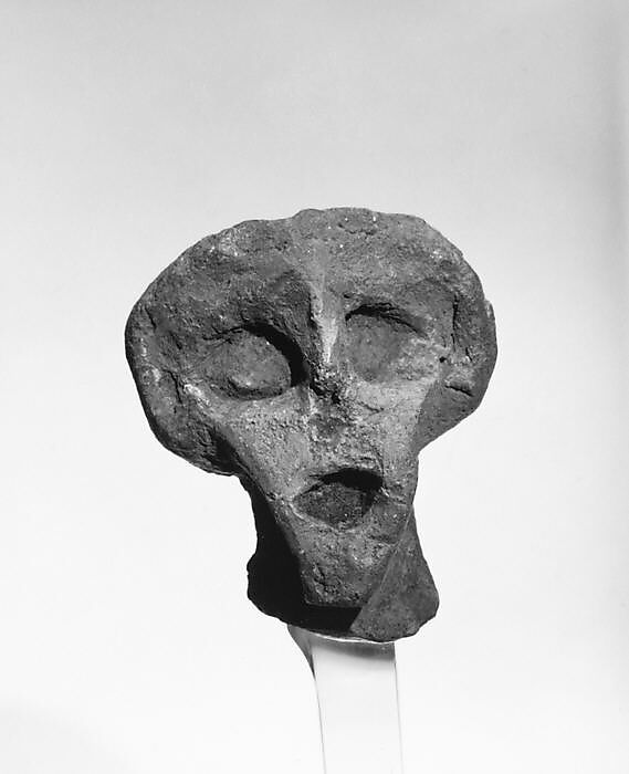 Head of a Clay Figure (Dogū), Earthenware, Japan