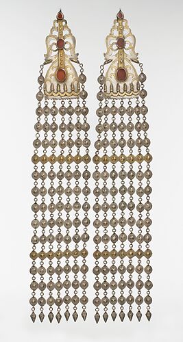 Long Temple Pendant, One of a Pair