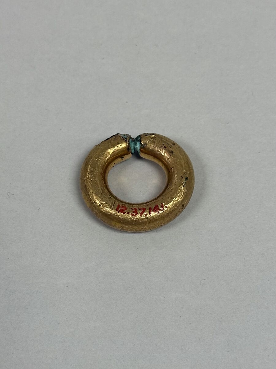 Earring, Gilt copper, Japan