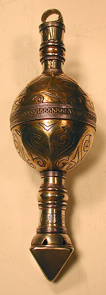 Whorl Collar, Silver; fire-gilded and chased, with decorative wire