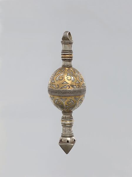Whorl Collar, Silver; fire-gilded and chased, with decorative wire 