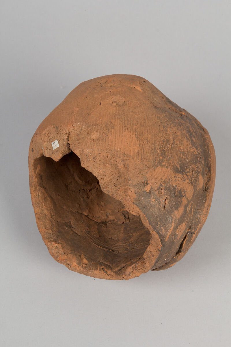 Head of a Masked Clay Tomb Sculpture (Haniwa), Earthenware, Japan