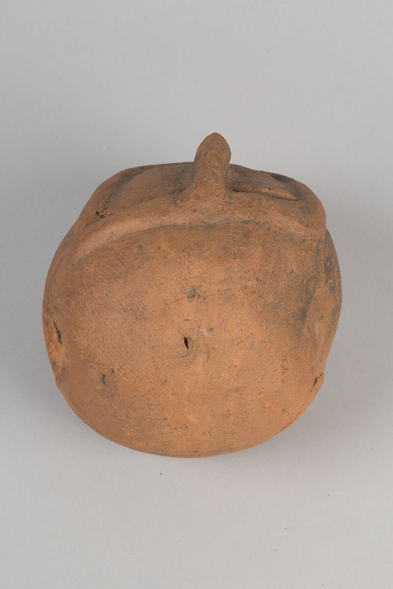 Head of a Masked Clay Tomb Sculpture (Haniwa), Earthenware, Japan