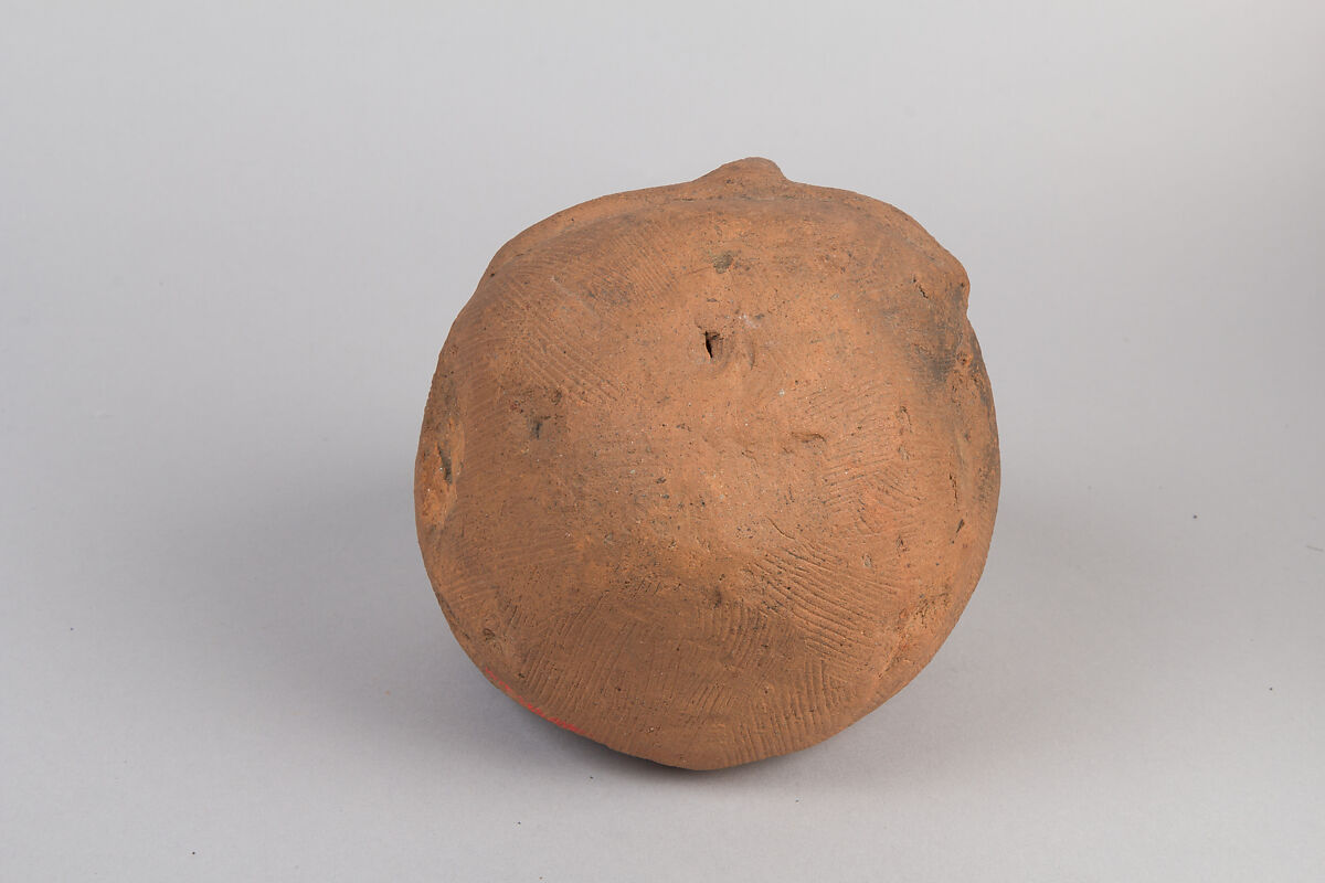 Head of a Masked Clay Tomb Sculpture (Haniwa), Earthenware, Japan