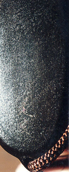 Case (Inrō) with Painting of Courtesan at Night (obverse); House Gate (reverse), Shibata Zeshin (Japanese, 1807–1891), Roiro (waxen) lacquer with sprinkled hiramkie lacquer and togidashi sprinkled and polished lacquer; Interior: nashiji and fundame; Ojime: silver shibuichi lacquer bead decorated with design of castle grounds; Netsuke: carved wooden sleeping goose, Japan