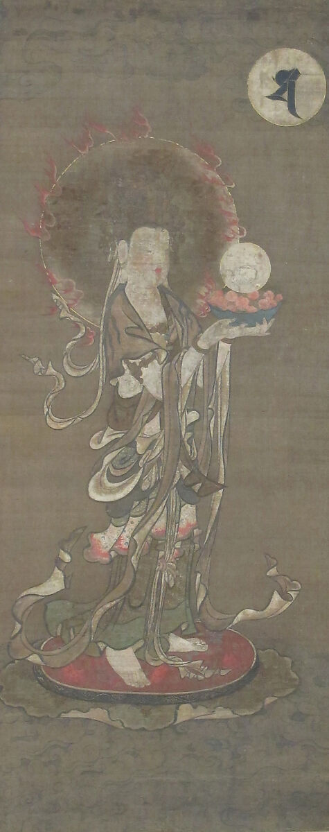 One of the Twelve Celestial Guardians, Hanging scroll (from a set of twelve) mounted as framed panel; ink, color, and gold on silk, Japan 