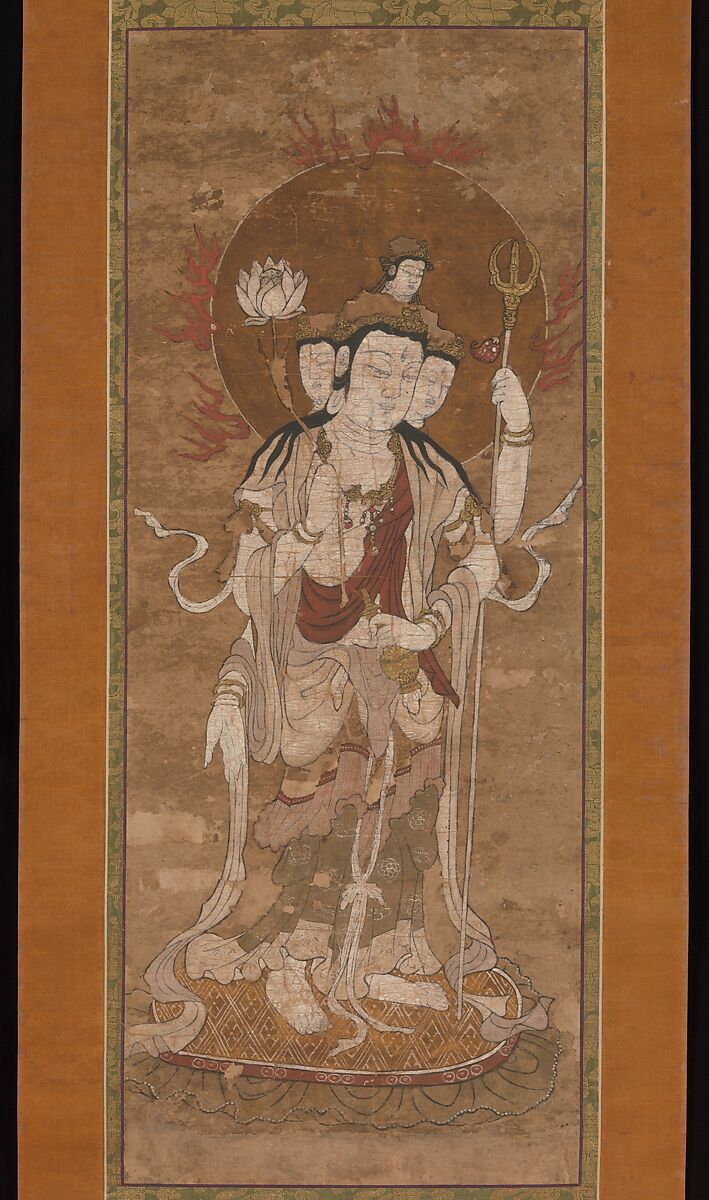 One of the Twelve Celestial Guardians, Hanging scroll (from a set of twelve); hand-colored print on paper, Japan