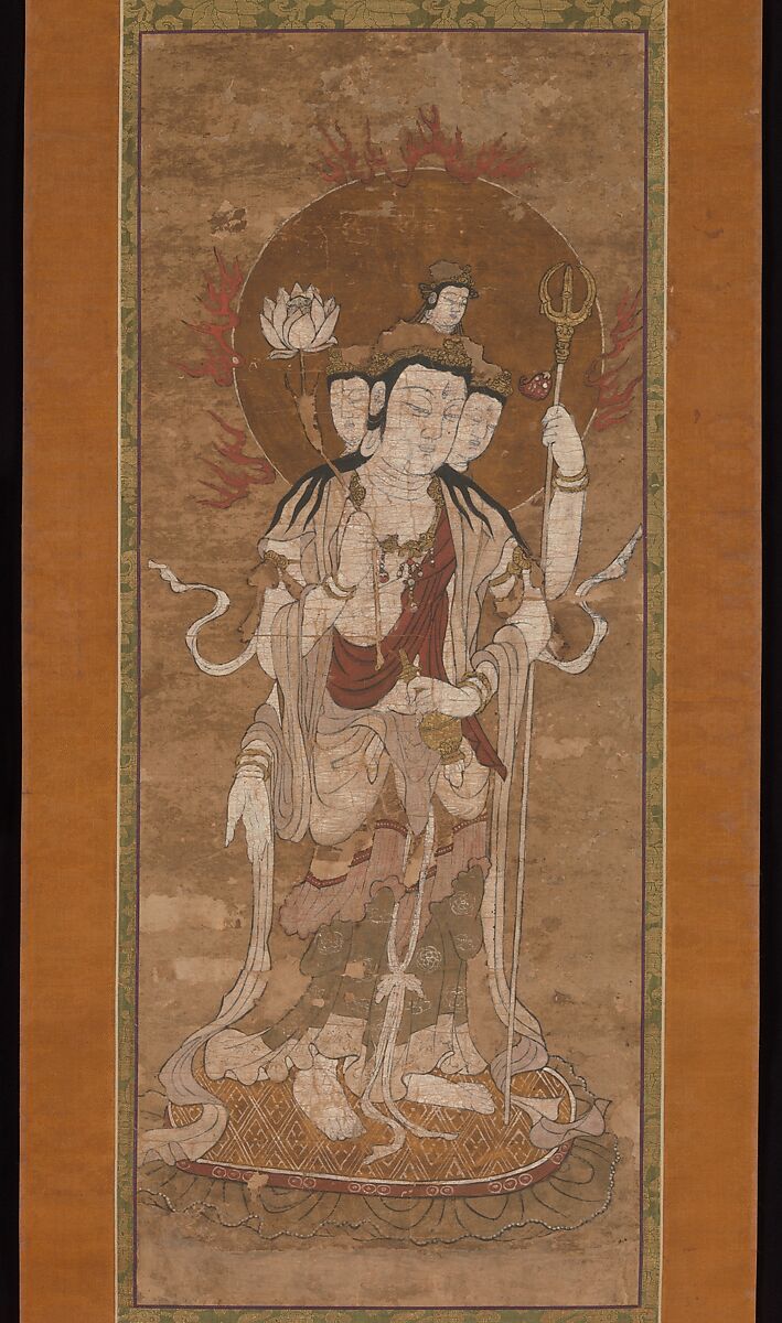 One of the Twelve Celestial Guardians, Hanging scroll (from a set of twelve); hand-colored print on paper, Japan 