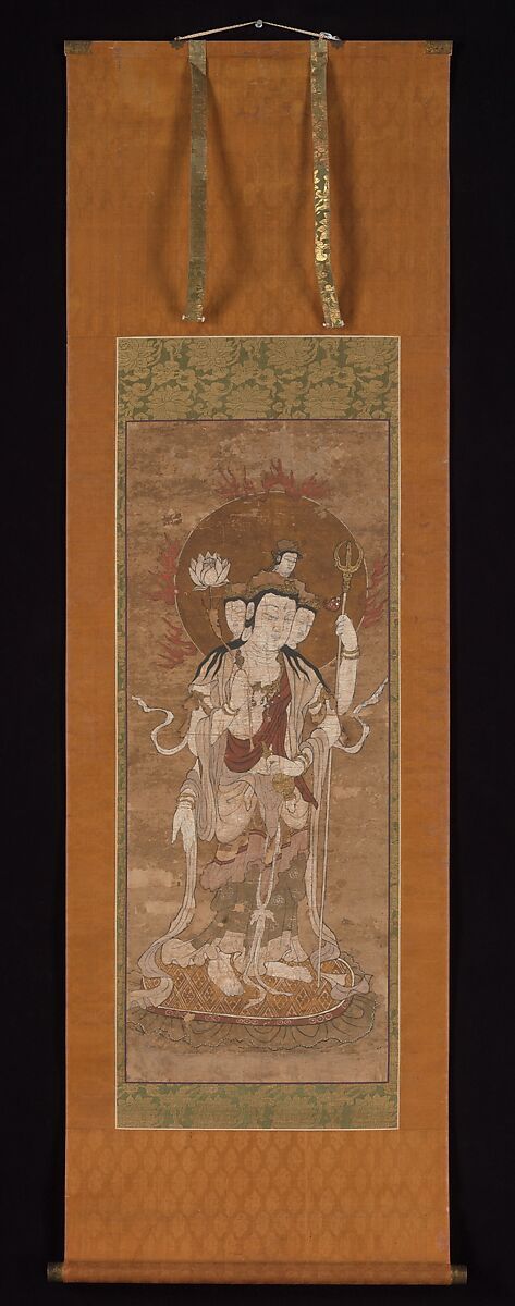 One of the Twelve Celestial Guardians, Hanging scroll (from a set of twelve); hand-colored print on paper, Japan
