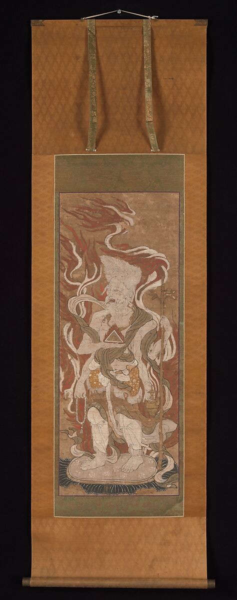 One of the Twelve Celestial Guardians, Hanging scroll (from a set of twelve); hand-colored print on paper, Japan
