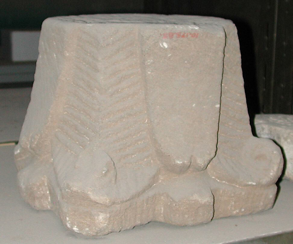 Capital, Sandstone; carved 