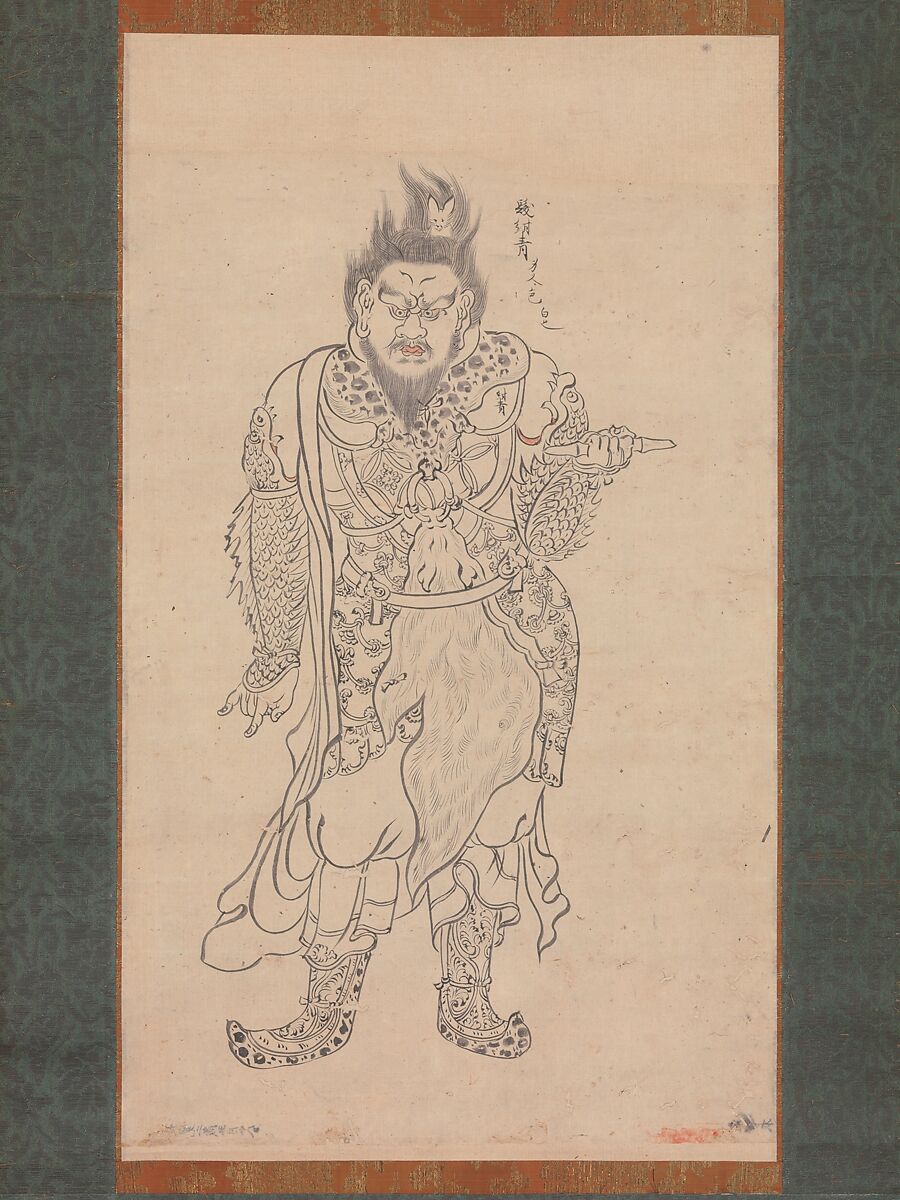 Anchira-taisho Jochi, Pair of hanging scrolls; ink on paper, Japan 
