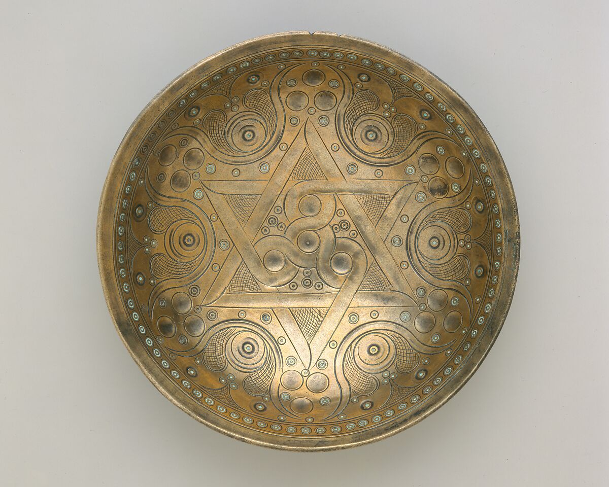 High-Tin Bronze Bowl, High-tin bronze; cast, chased, punched, engraved
