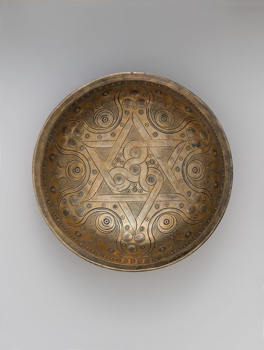 High-Tin Bronze Bowl, High-tin bronze; cast, chased, punched, engraved 