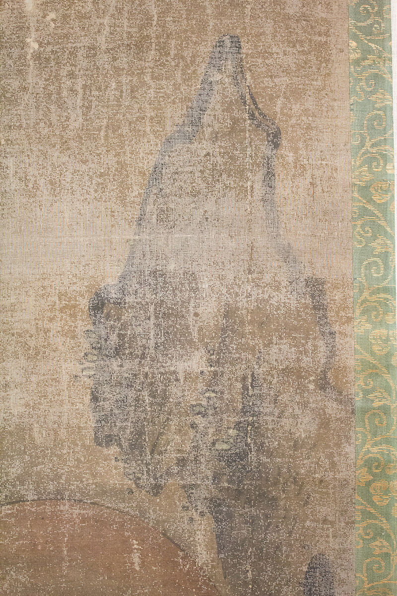 Rakan, In the Style of Keinin Sumiyoshi (Japanese), Hanging scroll; ink and color on silk, Japan