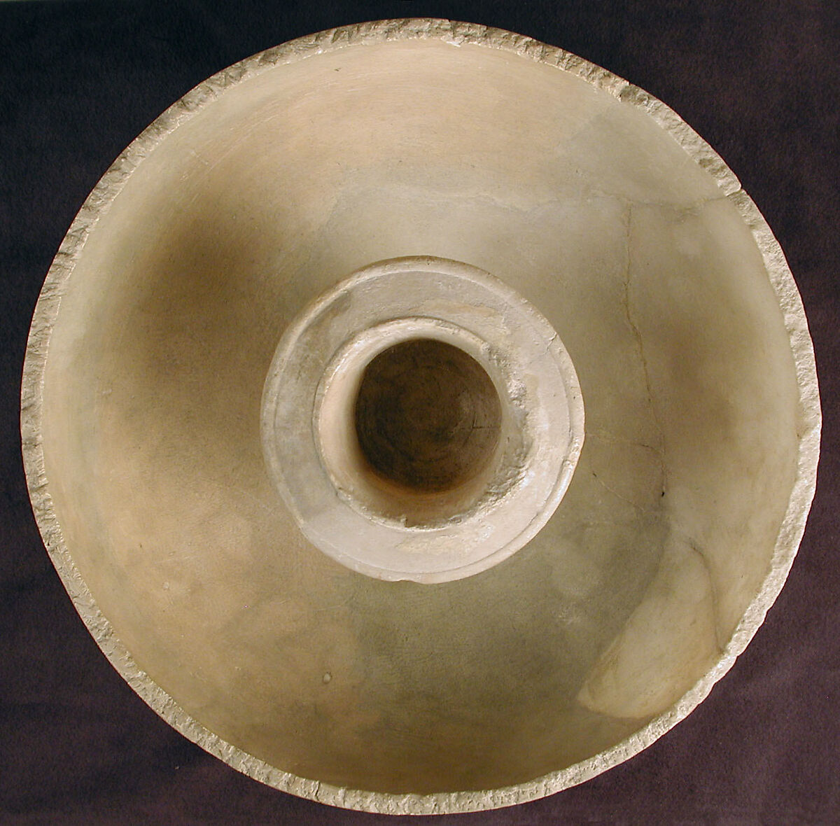 Lamp, Alabaster; carved 