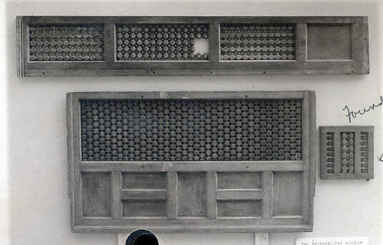 Mashrabiyya Screens, Wood; turned