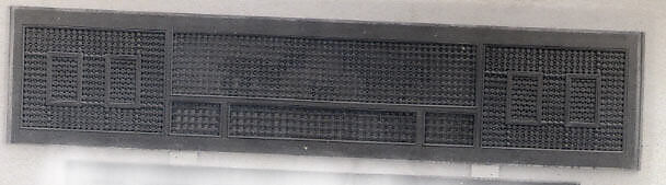 Mashrabiyya Screen with Two Gazelles, Wood; turned