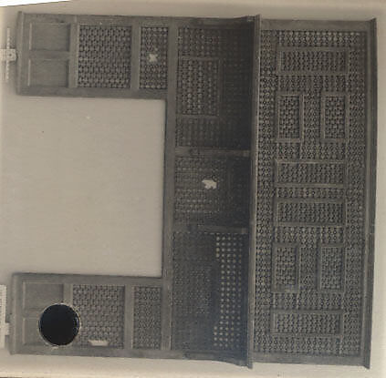 Mashrabiyya Screen, Wood; turned