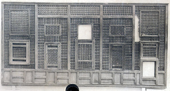Mashrabiyya Screen, Wood; turned