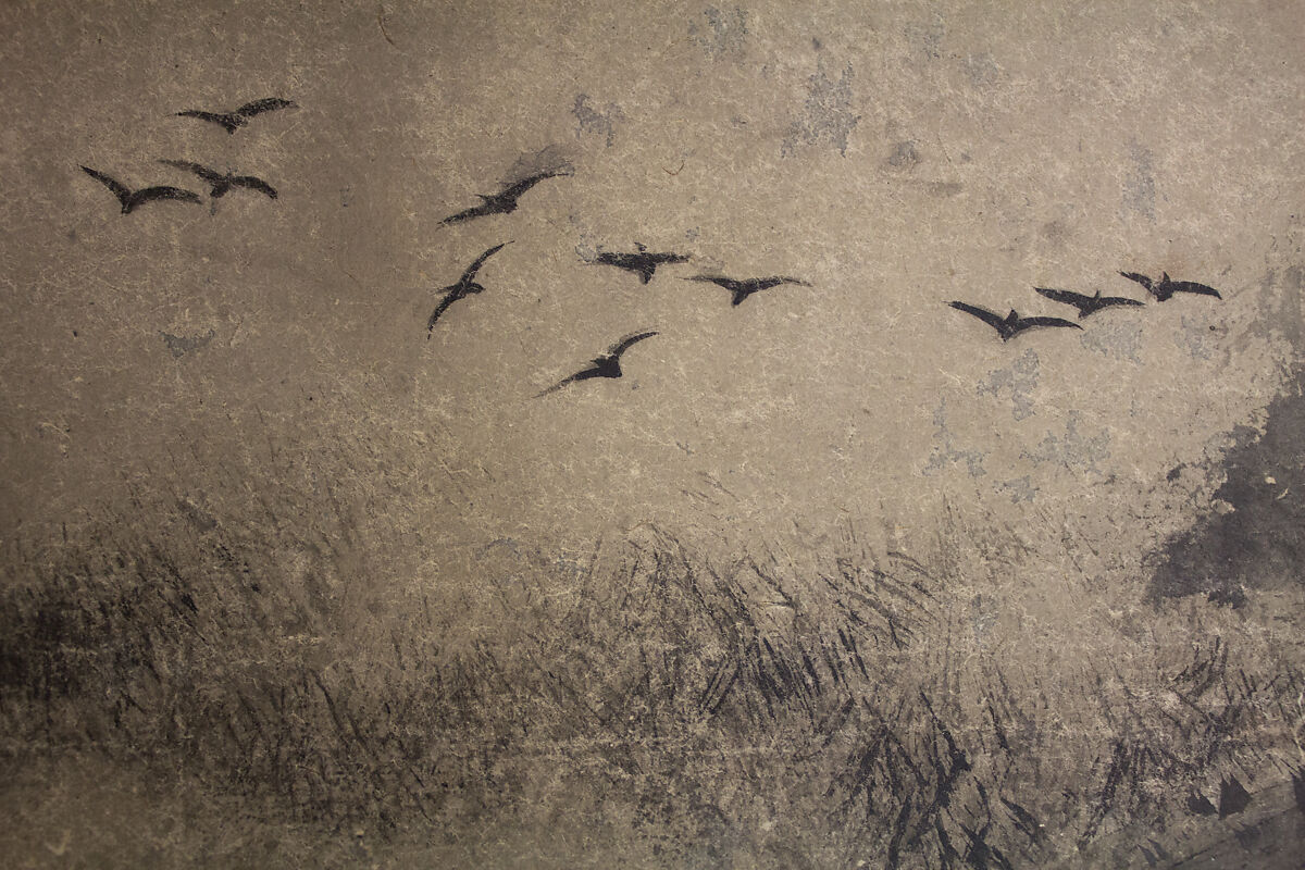 Rainy Landscape, Attributed to Sōami (Japanese, died 1525), Hanging scroll; ink on paper, Japan