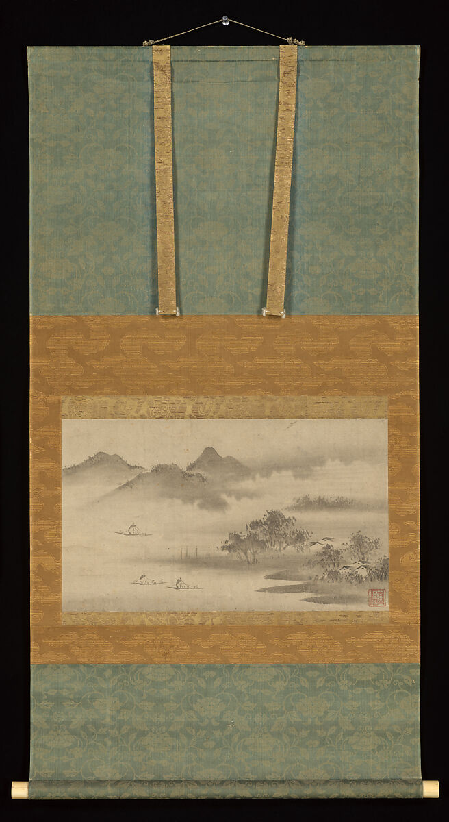 Landscape, Formerly attributed to Sōami (Japanese, died 1525), Hanging scroll; ink on paper, Japan