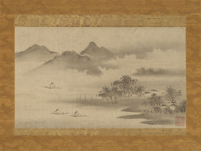 Sōami  Landscape of the Four Seasons (Eight Views of the Xiao and Xiang Rivers)  Japan 