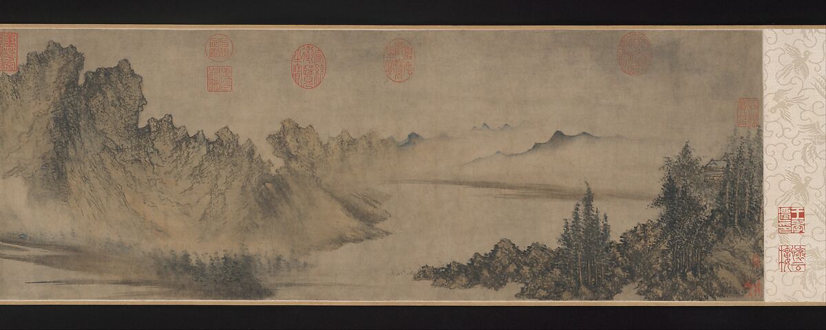 Cloudy Mountains, Fang Congyi (Chinese, ca. 1301–ca. 1392), Handscroll; ink and color on paper, China