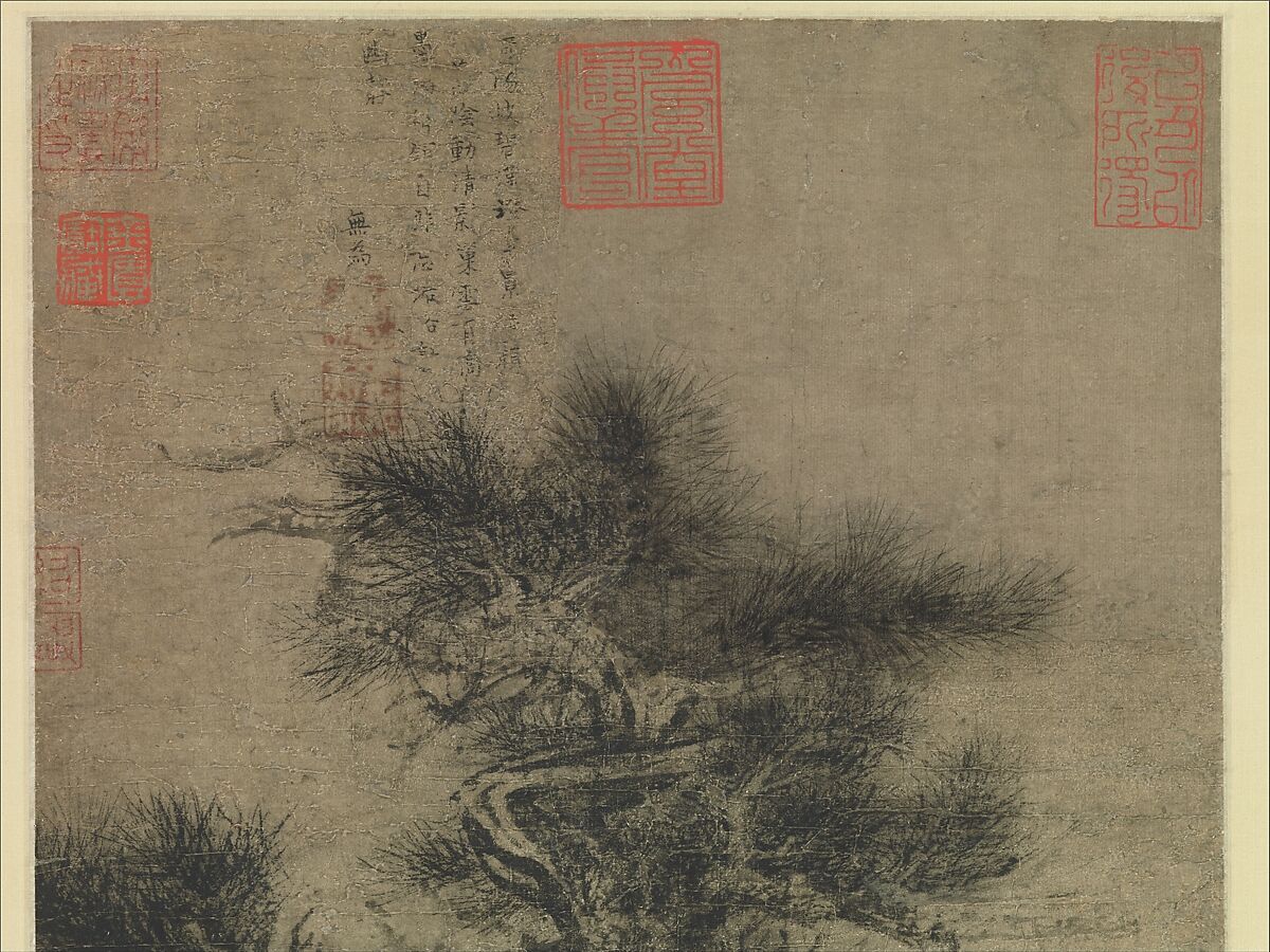Dragon pine, Wu Boli (Chinese, active late 14th–early 15th century), Hanging scroll; ink on paper, China