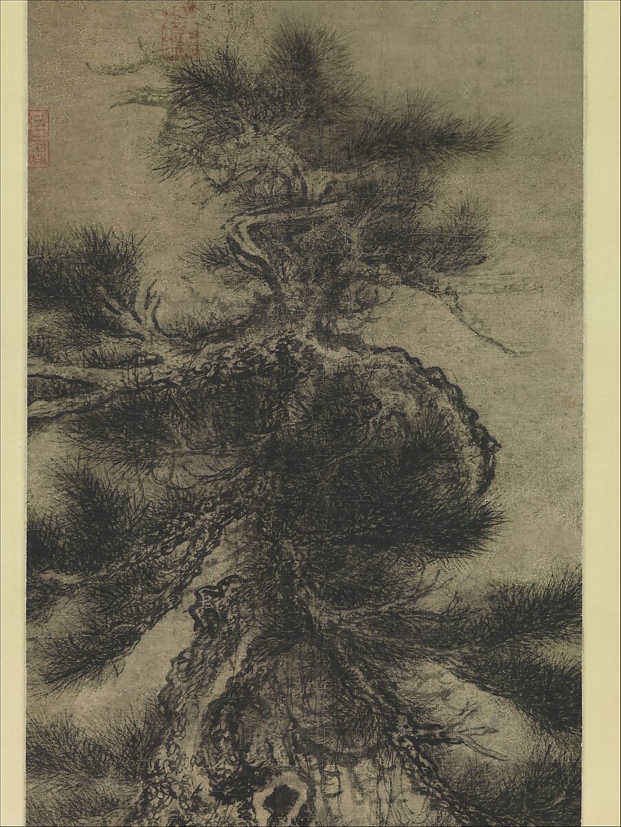Dragon pine, Wu Boli (Chinese, active late 14th–early 15th century), Hanging scroll; ink on paper, China
