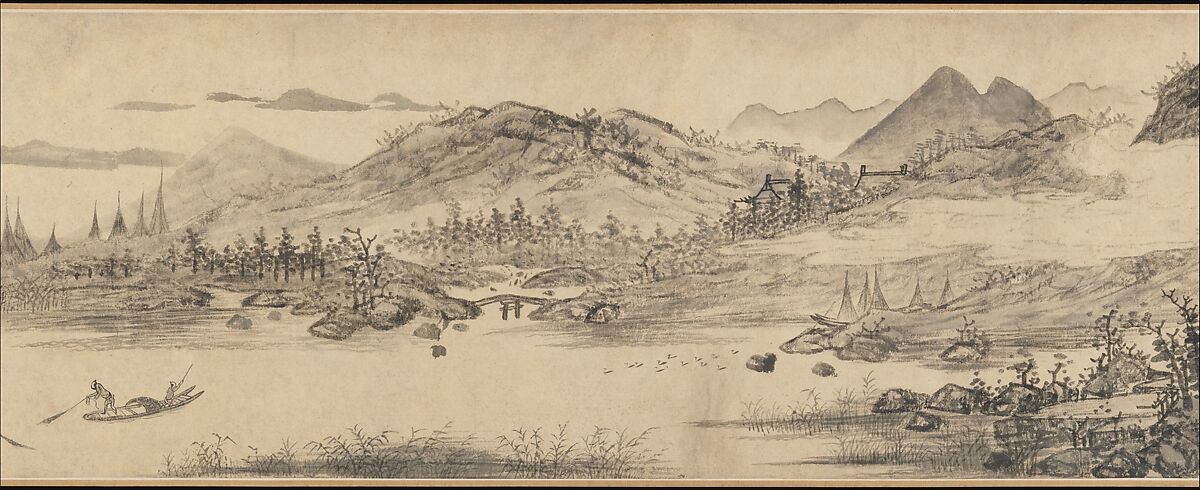 Joys of the Fisherman, Wang Fu (Chinese, 1362–1416), Handscroll; ink on paper, China