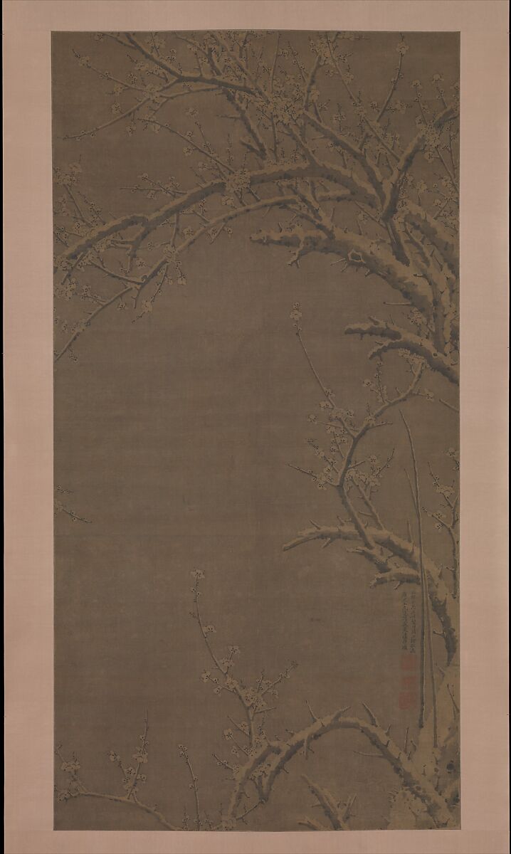 The Pure Whiteness of Winter, Xu Jing (Chinese, active first half 15th century), Hanging scroll; ink on silk, China 