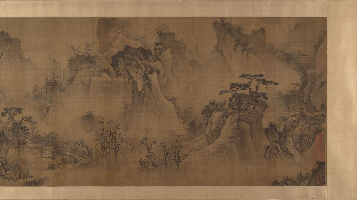 Landscape of the four seasons, Unidentified artist Chinese, active 15th century, Handscroll; ink and color on silk, China