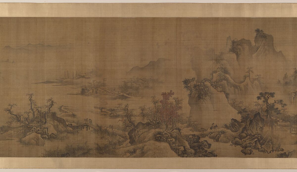 Landscape of the four seasons, Unidentified artist Chinese, active 15th century, Handscroll; ink and color on silk, China