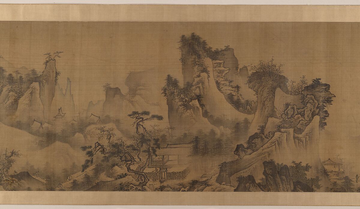 Landscape of the four seasons, Unidentified artist Chinese, active 15th century, Handscroll; ink and color on silk, China