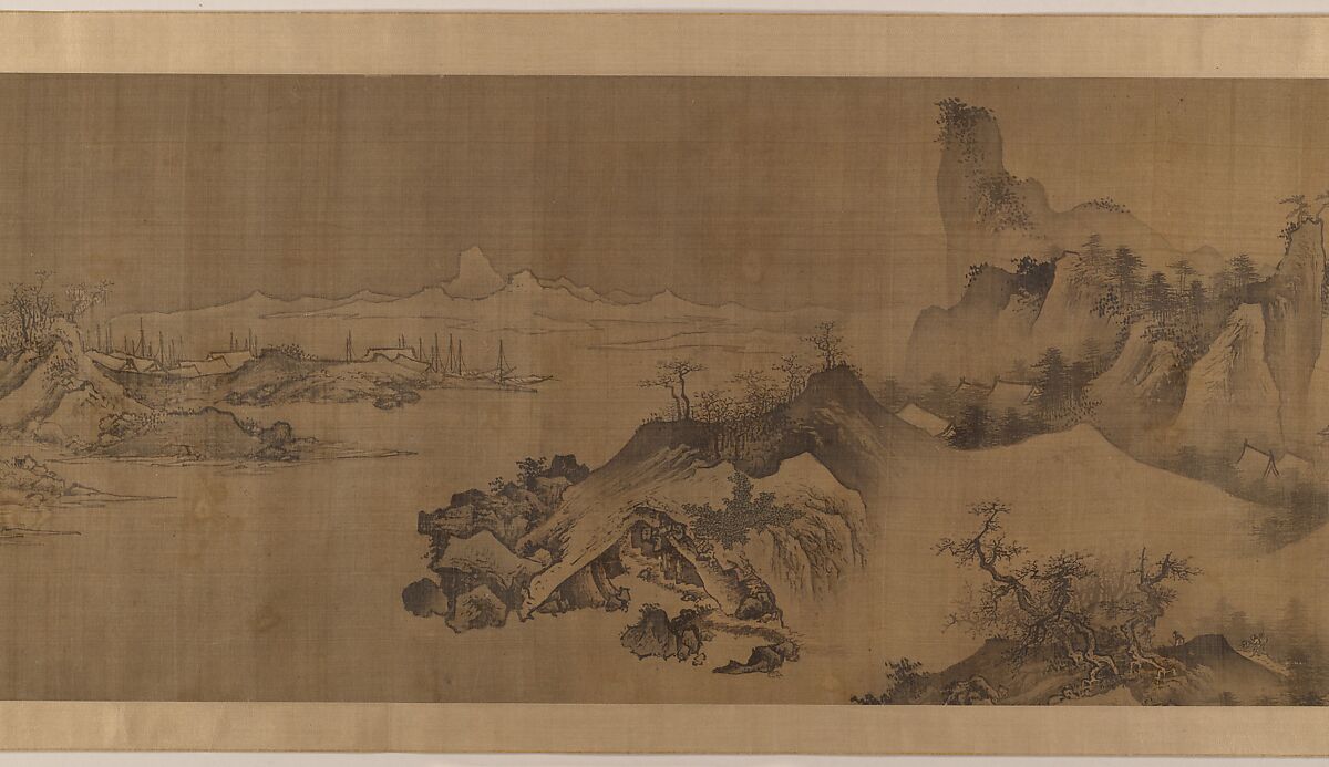 Landscape of the four seasons, Unidentified artist Chinese, active 15th century, Handscroll; ink and color on silk, China