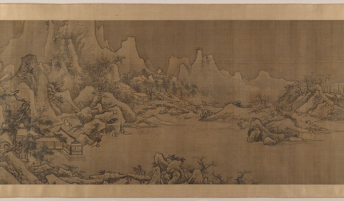 Landscape of the four seasons, Unidentified artist Chinese, active 15th century, Handscroll; ink and color on silk, China